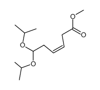 methyl (Z)-6,6-diisopropoxyhex-3-enoate结构式