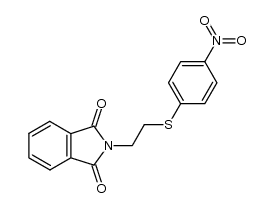 4-nitrophenyl 2-(N-phthalimidoyl)ethyl sulfide结构式