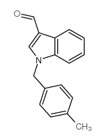 1-[(4-METHYLPHENYL)METHYL]-1H-INDOLE-3-CARBALDEHYDE structure