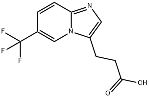 6-(Trifluoromethyl)imidazo[1,2-a]pyridine-3-propanoic Acid Structure