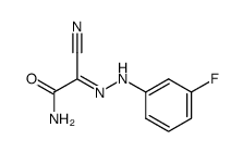 2-amino-N-(3-fluorophenyl)-2-oxoacetohydrazonoyl cyanide结构式