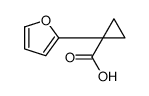 Cyclopropanecarboxylic acid, 1-(2-furanyl)- (9CI) structure