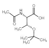 (2S,3R)-2-乙酰胺基-3-(叔丁氧基)丁酸结构式