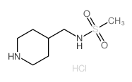 N-PIPERIDIN-4-YLMETHYL-METHANESULFONAMIDE HYDROCHLORIDE structure