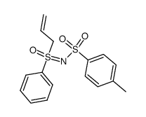 S-(prop-2-enyl)-S-phenyl-N-(p-tolylsulfonyl) sulfoximide Structure