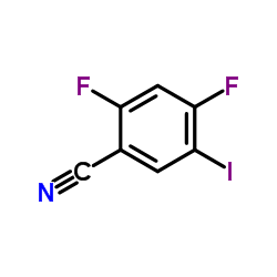 2,4-Difluoro-5-iodobenzonitrile Structure