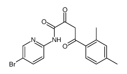 Benzenebutanamide, N-(5-bromo-2-pyridinyl)-2,4-dimethyl-alpha,gamma-di oxo-结构式
