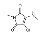 3-chloro-1-methyl-4-(methylamino)pyrrole-2,5-dione Structure