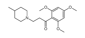 2',4',6'-Trimethoxy-β-(4-methylpiperidino)propiophenone结构式