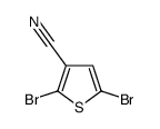 2,5-Dibromothiophene-3-carbonitrile Structure