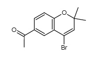 6-acetyl-4-bromo-2,2-dimethylchromene Structure