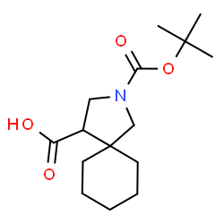 2-[(tert-butoxy)carbonyl]-2-azaspiro[4.5]decane-4-carboxylic acid Structure