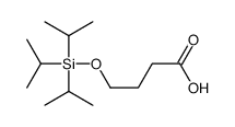 4-tri(propan-2-yl)silyloxybutanoic acid Structure