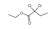 2,2-dichloro-butyric acid ethyl ester Structure