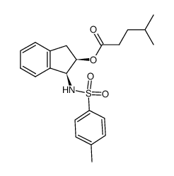 (1S,2R)-cis-N-[2,3-dihydro-2-(4-methyl-1-oxopentyloxy)inden-1-yl]-4-methylbenzenesulfonamide结构式