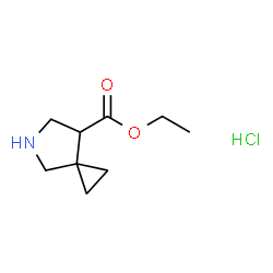 ethyl 5-azaspiro[2.4]heptane-7-carboxylate hydrochloride structure