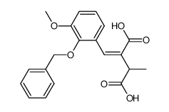 4-(3-Methoxy-2-benzyloxy-phenyl)-2-methyl-3-carboxy-buten-(3)-saeure-(1)结构式