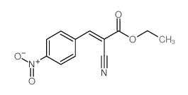 Ethyl alpha-cyano-4-nitro-trans-cinnamate structure