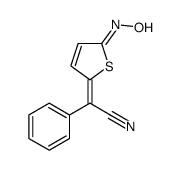 2-[5-(Hydroxyimino)thiophen-2(5H)-ylidene]-2-phenylacetonitrile结构式