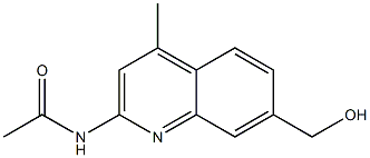 N-(7-(hydroxymethyl)-4-methylquinolin-2-yl)acetamide Structure
