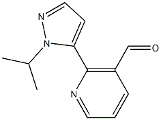 2-(1-isopropyl-1H-pyrazol-5-yl)nicotinaldehyde Structure