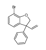 (+/-)-3-ethenyl-7-bromo-3-phenyl-2,3-dihydrobenzofuran Structure