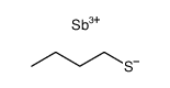 butane-1-thiol, antimony tris-butane-1-thiolate结构式