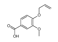 4-烯丙基氧基-3-甲氧基苯甲酸结构式