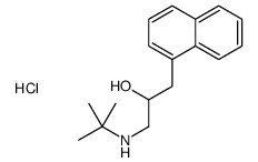 tert-butyl-(2-hydroxy-3-naphthalen-1-ylpropyl)azanium,chloride Structure
