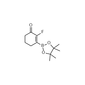 2-Fluoro-3-(4,4,5,5-tetramethyl-1,3,2-dioxaborolan-2-yl)cyclohex-2-en-1-one Structure