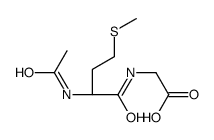 2-[[(2S)-2-acetamido-4-methylsulfanylbutanoyl]amino]acetic acid结构式