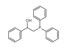 (2-hydroxy-2-phenylethyl)diphenylphosphine结构式