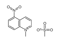 methanesulfonate,1-methyl-5-nitroquinolin-1-ium Structure