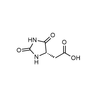 (s)-2-(2,5-Dioxoimidazolidin-4-yl)aceticacid Structure