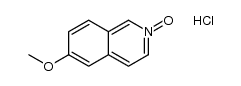 6-methoxy-isoquinoline 2-oxide hydrochloride Structure