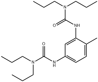 3,3'-(4-methyl-1,3-phenylene)bis(1,1-dipropylurea) Structure