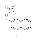 8-Quinolinol,5,7-dichloro-, 8-methanesulfonate结构式