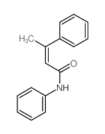2-Butenamide,N,3-diphenyl-结构式
