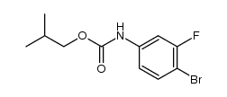 2-methylpropyl (4-bromo-3-fluorophenyl)carbamate Structure