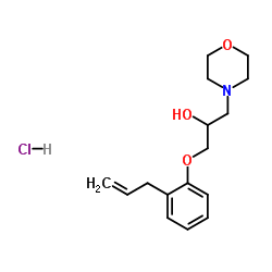 1-(2-ALLYLPHENOXY)-3-MORPHOLIN-4-YLPROPAN-2-OL HYDROCHLORIDE Structure