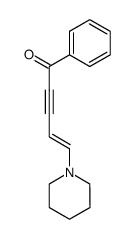 1-Phenyl-5-piperidino-4-penten-2-yn-1-one结构式
