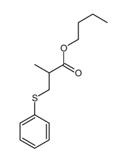 butyl 2-methyl-3-phenylsulfanylpropanoate结构式