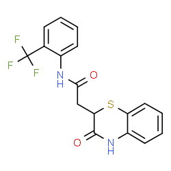 2-(3-oxo-3,4-dihydro-2H-benzo[b][1,4]thiazin-2-yl)-N-(2-(trifluoromethyl)phenyl)acetamide Structure