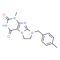 1-Methyl-8-(4-methylbenzyl)-7,8-dihydro-1H-imidazo[2,1-f]purine-2,4(3H,6H)-dione picture