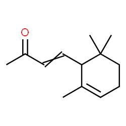 (E)-()-4-(2,6,6-trimethyl-2-cyclohexen-1-yl)-3-buten-2-one Structure