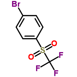 1-Bromo-4-[(trifluoromethyl)sulfonyl]benzene Structure