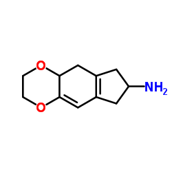 6H-Indeno[5,6-b]-1,4-dioxin-7-amine,2,3,6,7-tetrahydro-(9CI) structure
