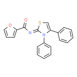 (Z)-N-(3,4-diphenylthiazol-2(3H)-ylidene)furan-2-carboxamide Structure