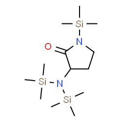 3-[Bis(trimethylsilyl)amino]-1-(trimethylsilyl)pyrrolidin-2-one结构式