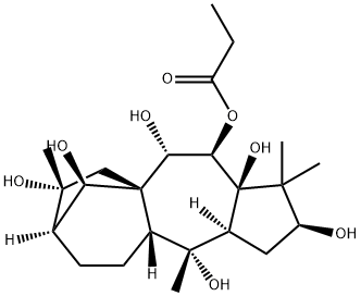 (14R)-Grayanotoxane-3β,5,6β,7α,10,14,16-heptol 6-propanoate Structure